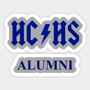 HCHS Alumni (Blue Letters) Sticker